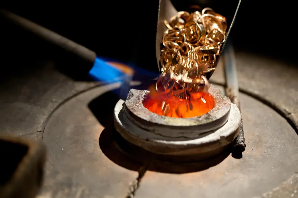 fonte de bijoux en or